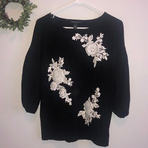 Balloon sleeve sweater